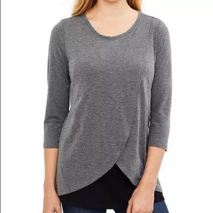 Motherhood Maternity Pull Over Tulip Hem Nursing Shirt Size XS